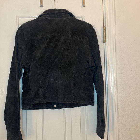 SL8 BlankNYC Dark grey suede biker jacket - Picture 4 of 4